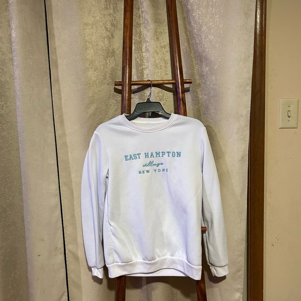 shein white sweatshirt
